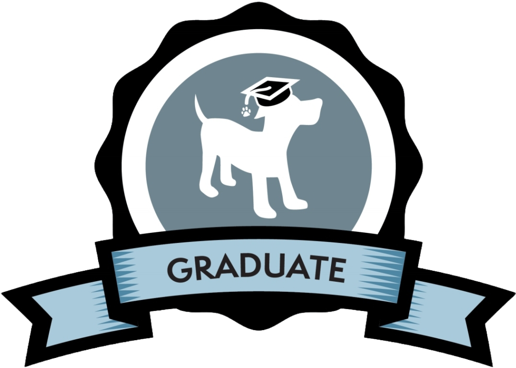 Good Dog Academy Graduate Logo with transparent background